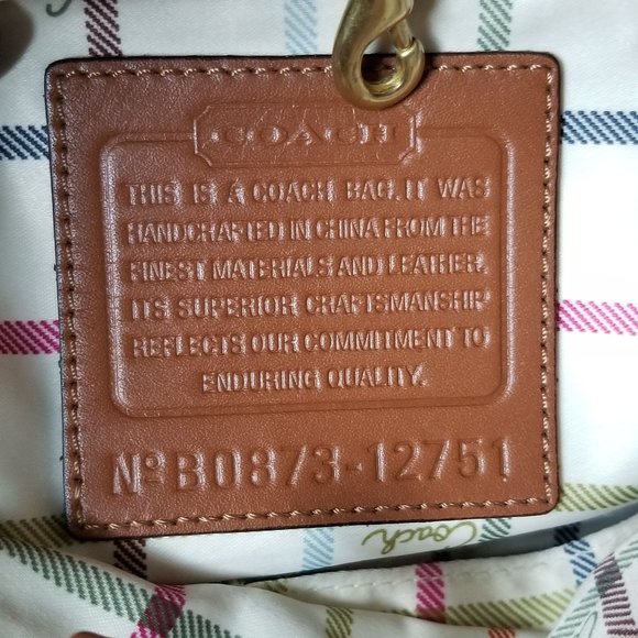 Vintage Coach Leather and Denim Collection Bag - Picture 9 of 14